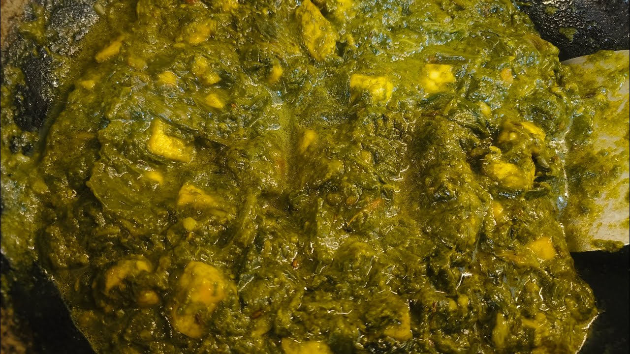 Bhut hi aasan tarike se aaj palak paneer banaya