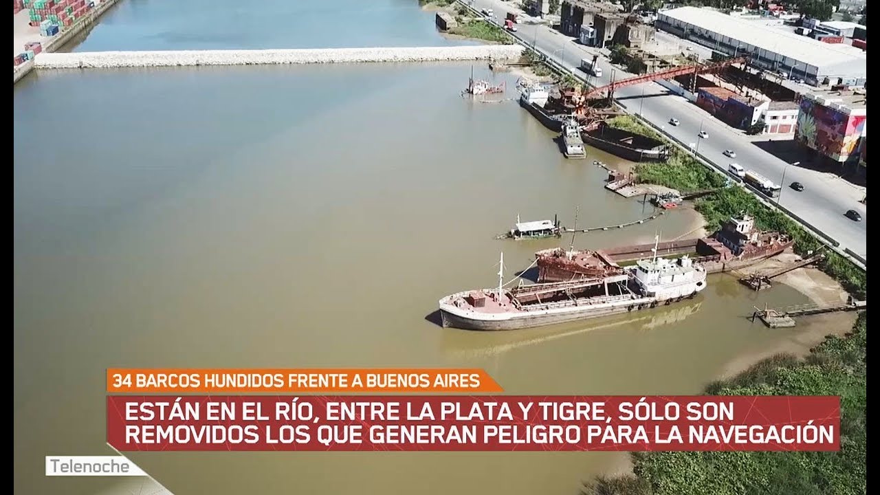 34 barcos hundidos frente a Buenos Aires