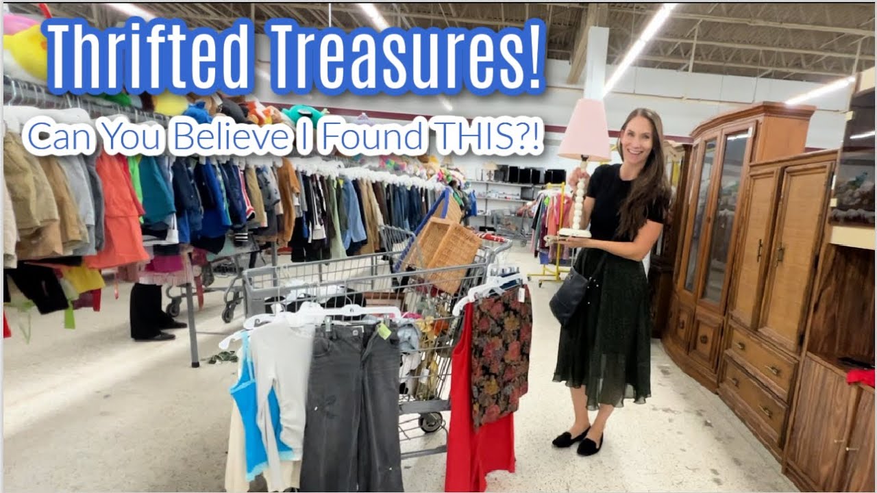 My Kids Styled Me! Thrift With Me for TREASURES 👀✨ Full Store Walkthrough! Fun Thrifted Finds!
