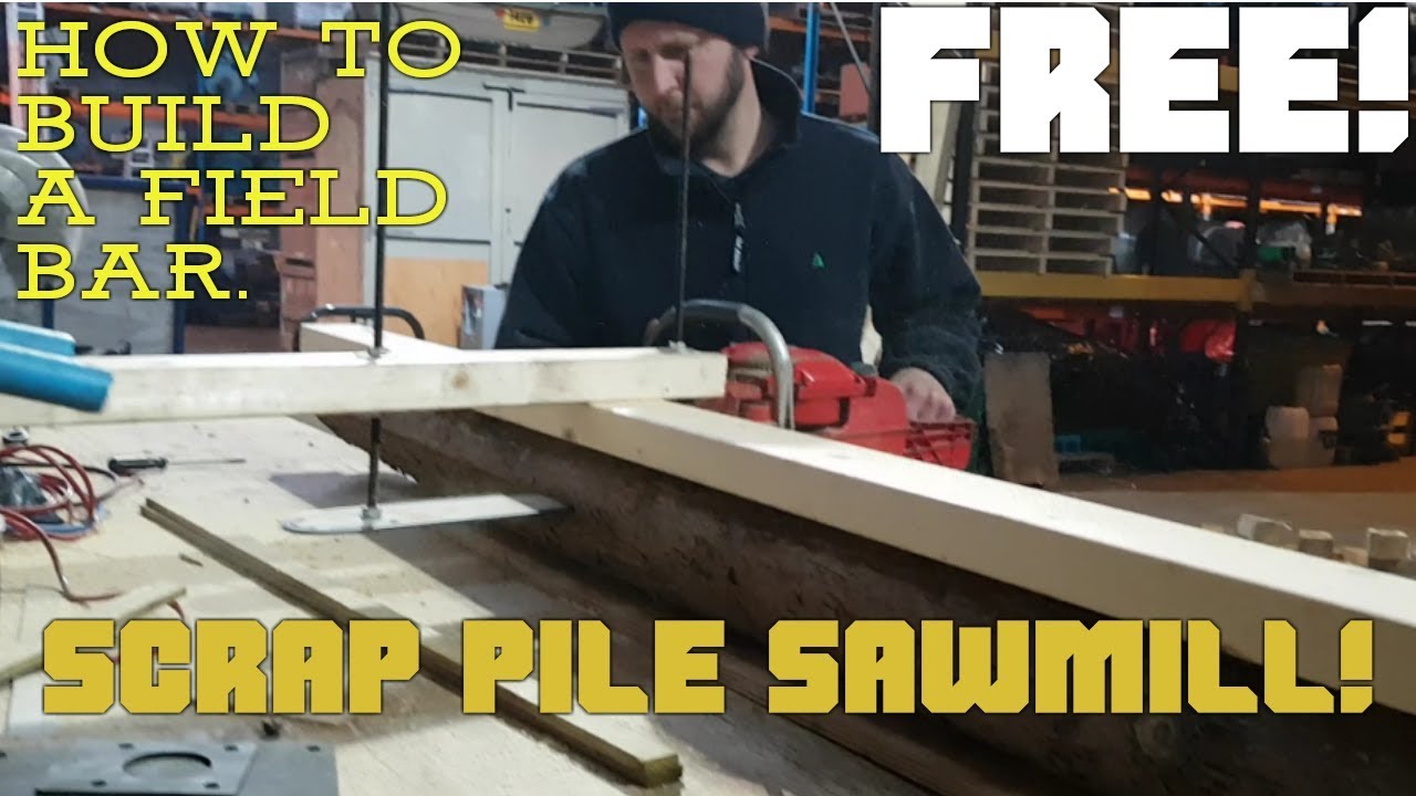 Budget homemade sawmill in 20 minutes FREE!