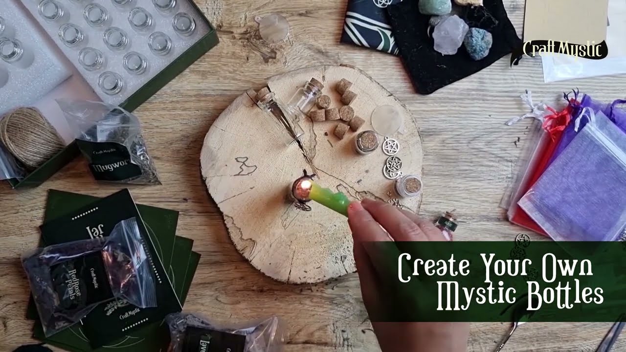 Potion Small Glass Bottles with Cork - 60 Set Spell Jars with Cork Stoppers and Accessories
