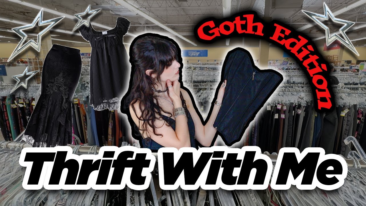 Thrifting With Me: Goth Aesthetic 🖤⭐️