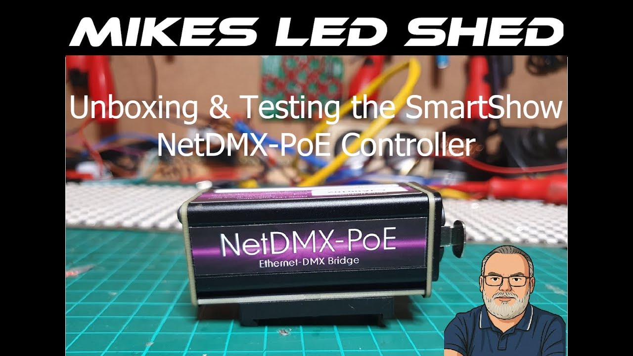 💡 Распаковка и тестирование контроллера SmartShow NetDMX-PoE! 🚀DMX и Artnet в одной коробке