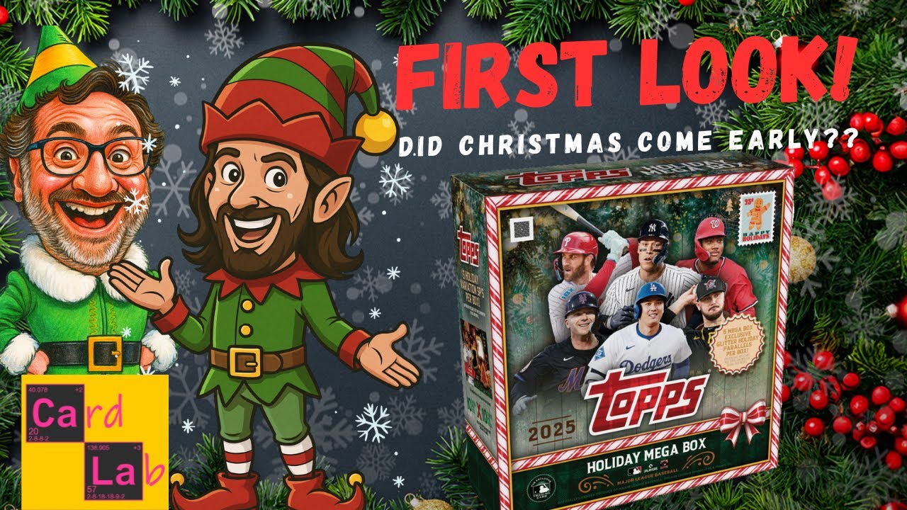 ПЕРВЫЙ ВЗГЛЯД на праздничную бейсбольную кроссовку Topps 2025 года 🎅🎄 – новые дизайны, Chrome Par...