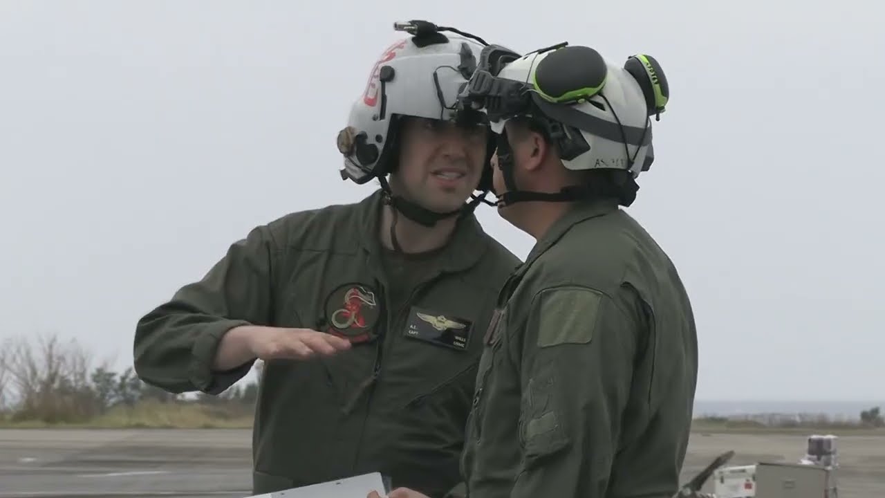 U.S. Marines conduct Expeditionary Flight Ops on Ie Shima in Okinawa