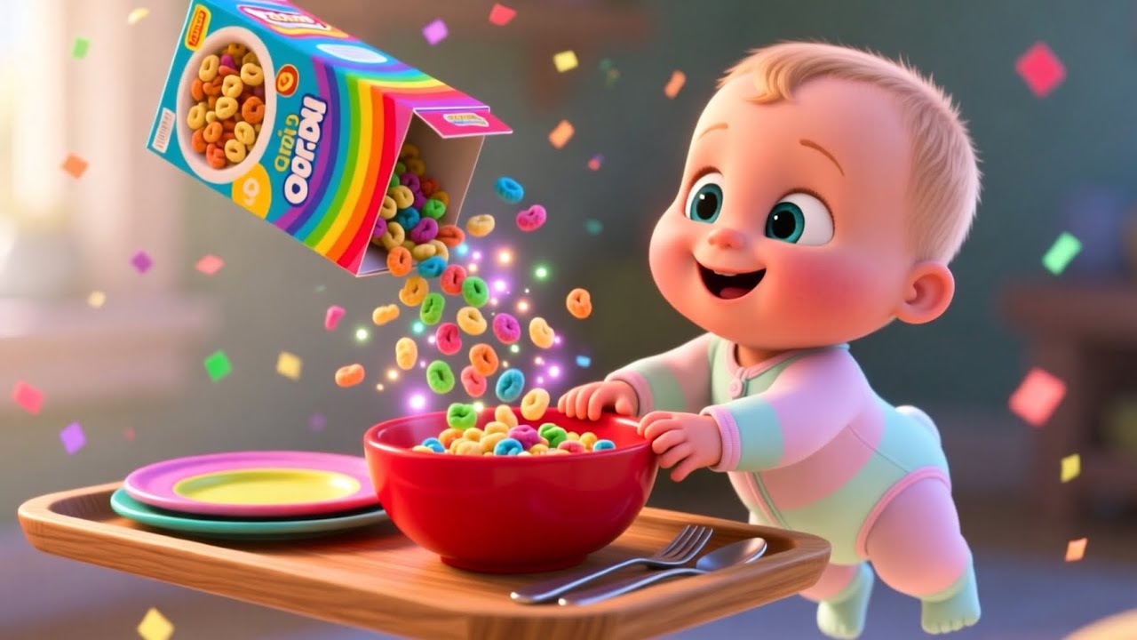 Breakfast Yum Time 🍳 Baby Breakfast Song with Colors | Nursery Rhymes for Kids