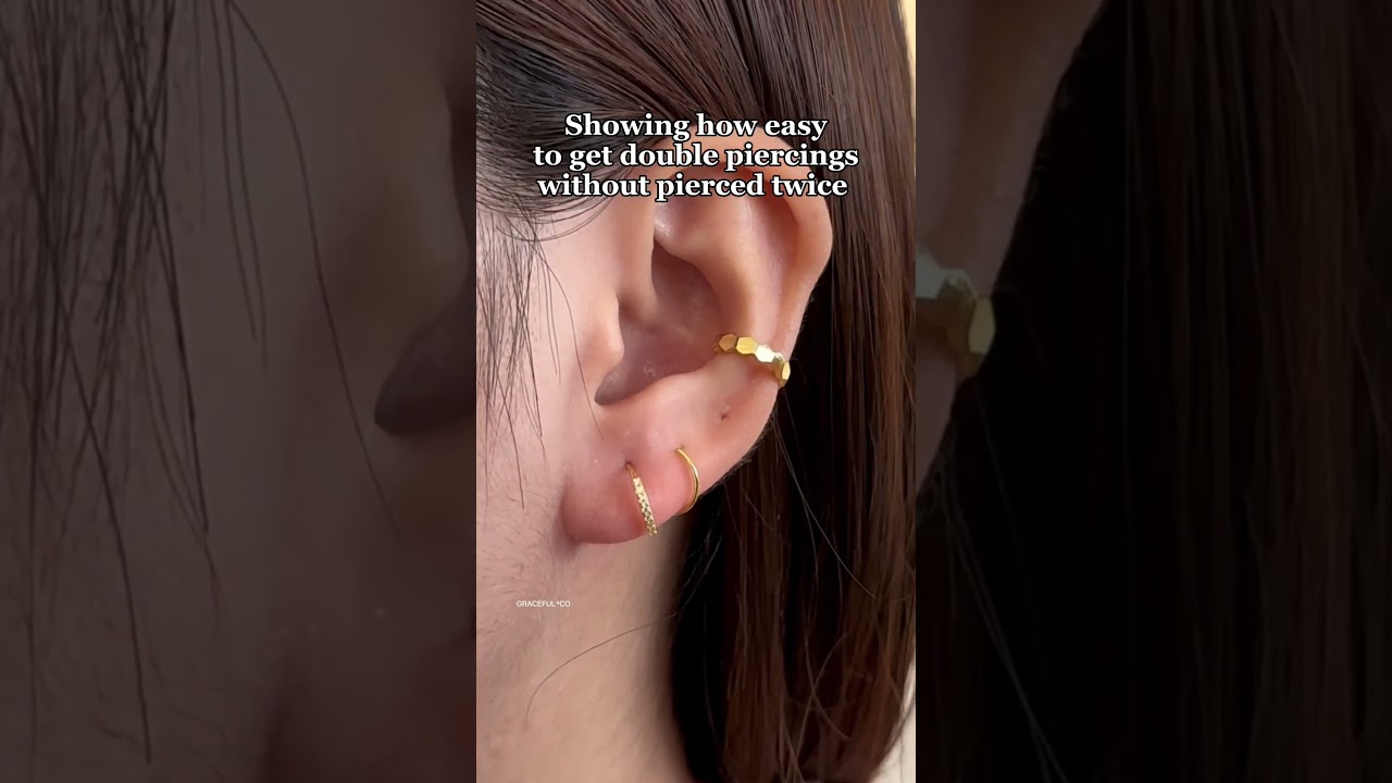 Double piercings without the double pain! Rock it #hypoallergenic #sterlingsilver #earring