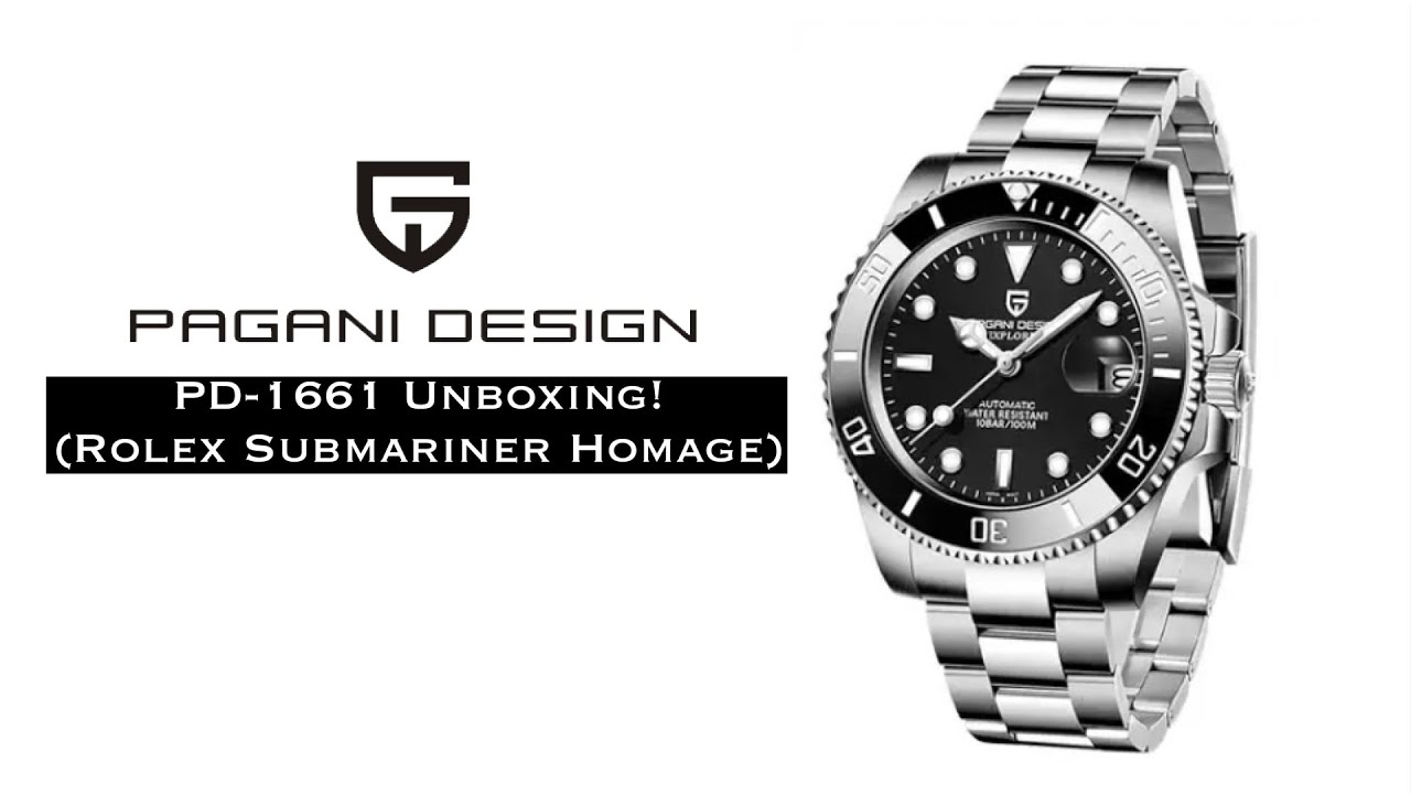 Ali Express Watch Unboxing - Pagani Design PD-1661 (Rolex Submariner Homage)