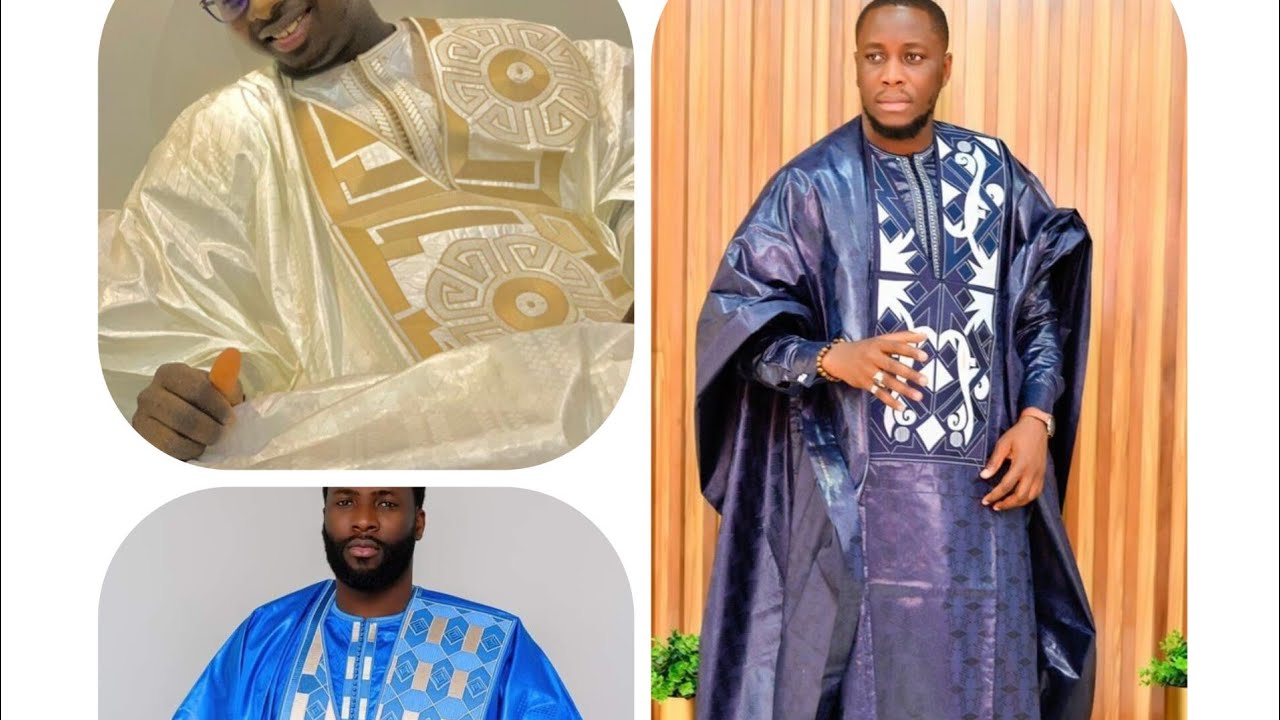 nouveau mode couture hommes grand boubou getzigner et Bazin riche 😔