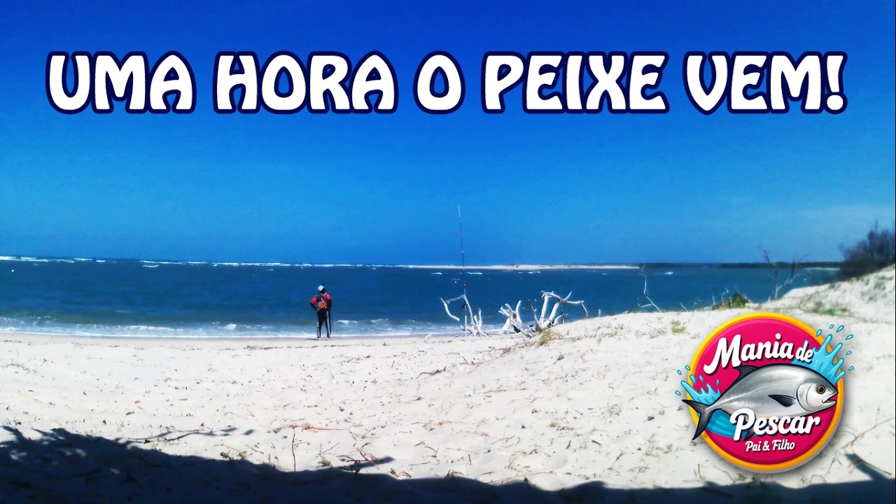 PESCA DE PRAIA - UMA HORA O PEIXE VEM!!!