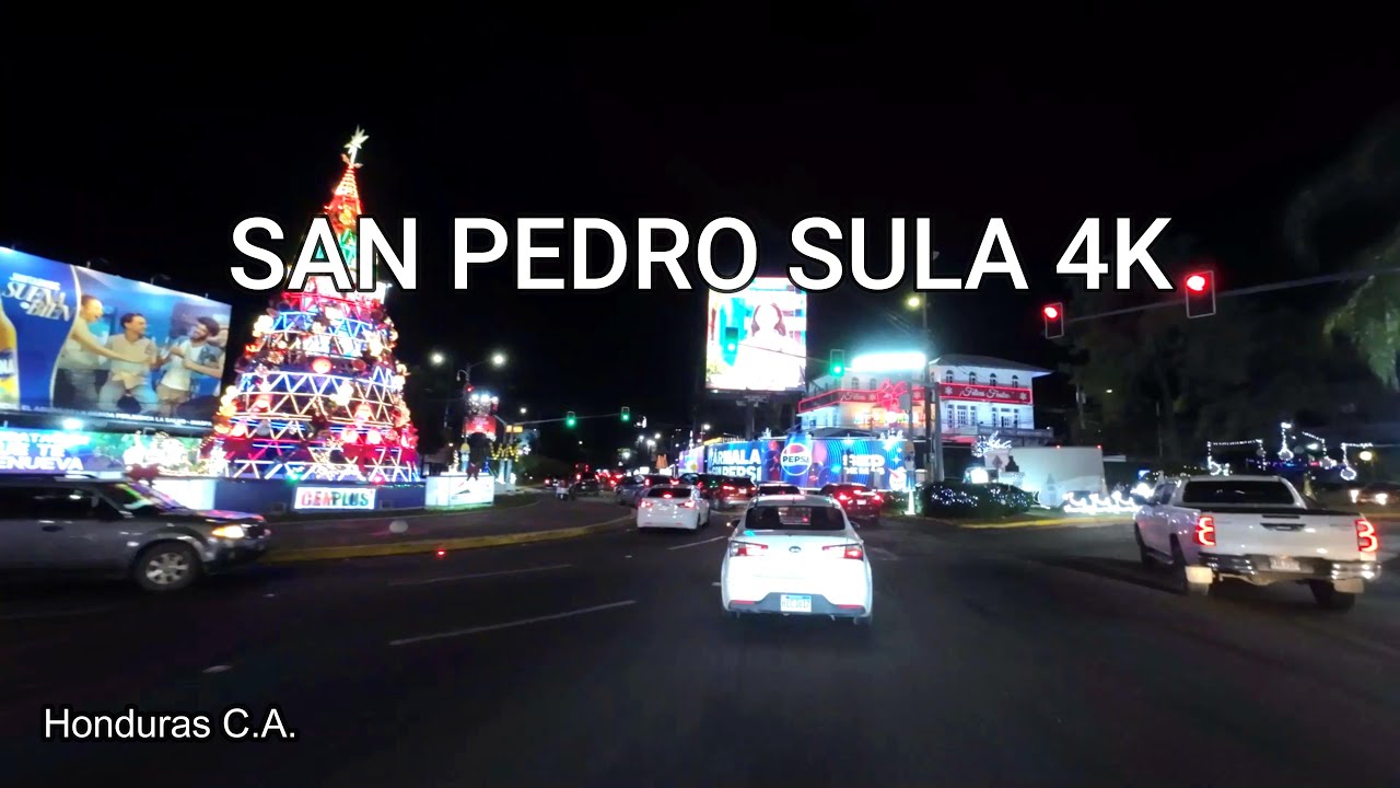 San Pedro Sula, Night Drive – 4K / San Pedro Sula, conduciendo de Noche – 4K
