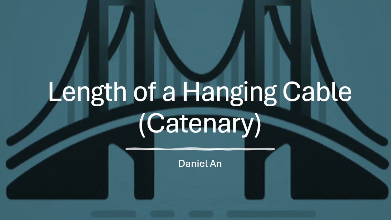 Length of a hanging cable (catenary)