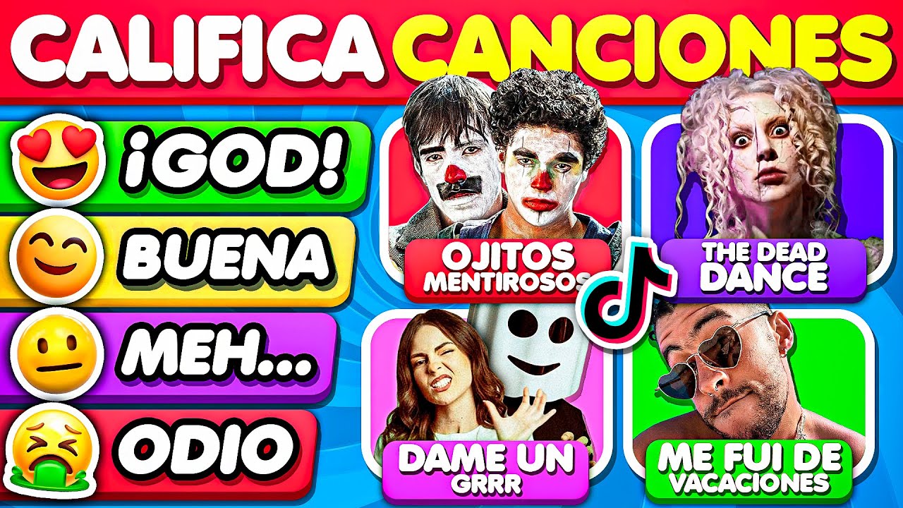 CALIFICA LAS CANCIONES M&Aacute;S VIRALES DE TIKTOK 2025 😲🎶 RETO M&Uacute;SICA - TriviaTime