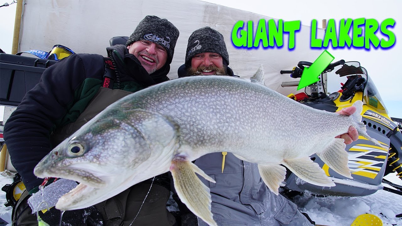 Ice Fishing for GIANT Lake Trout!!!