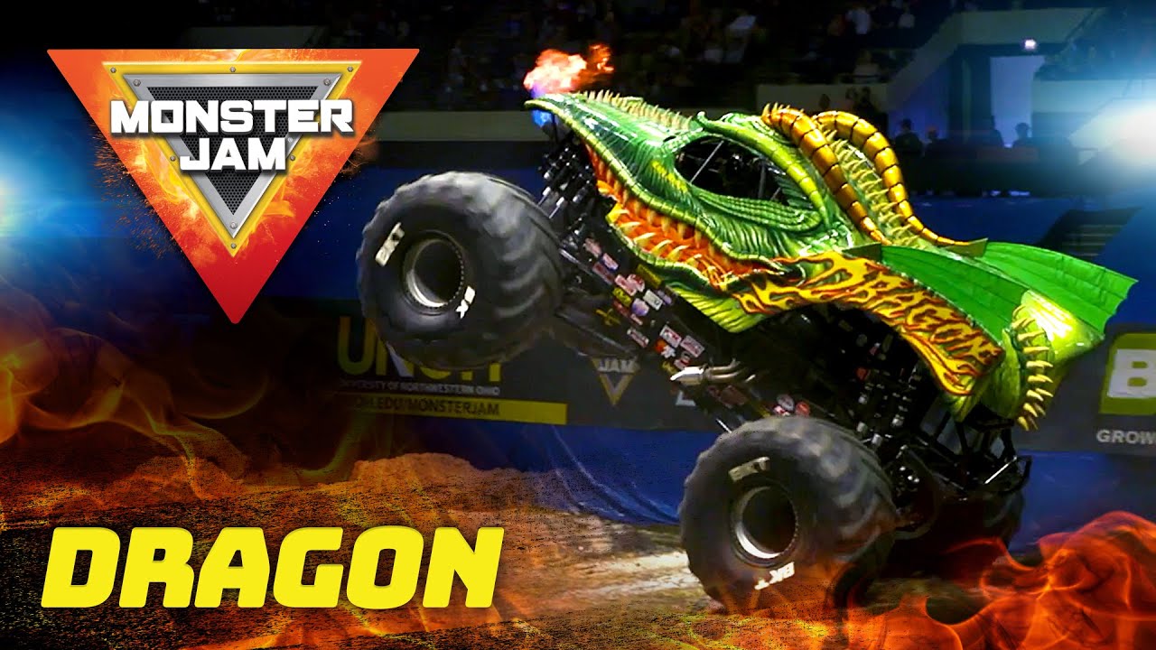 Dragon Monster Truck Breathes Fire! / Most Epic Monster Jam Trucks / Episode 4