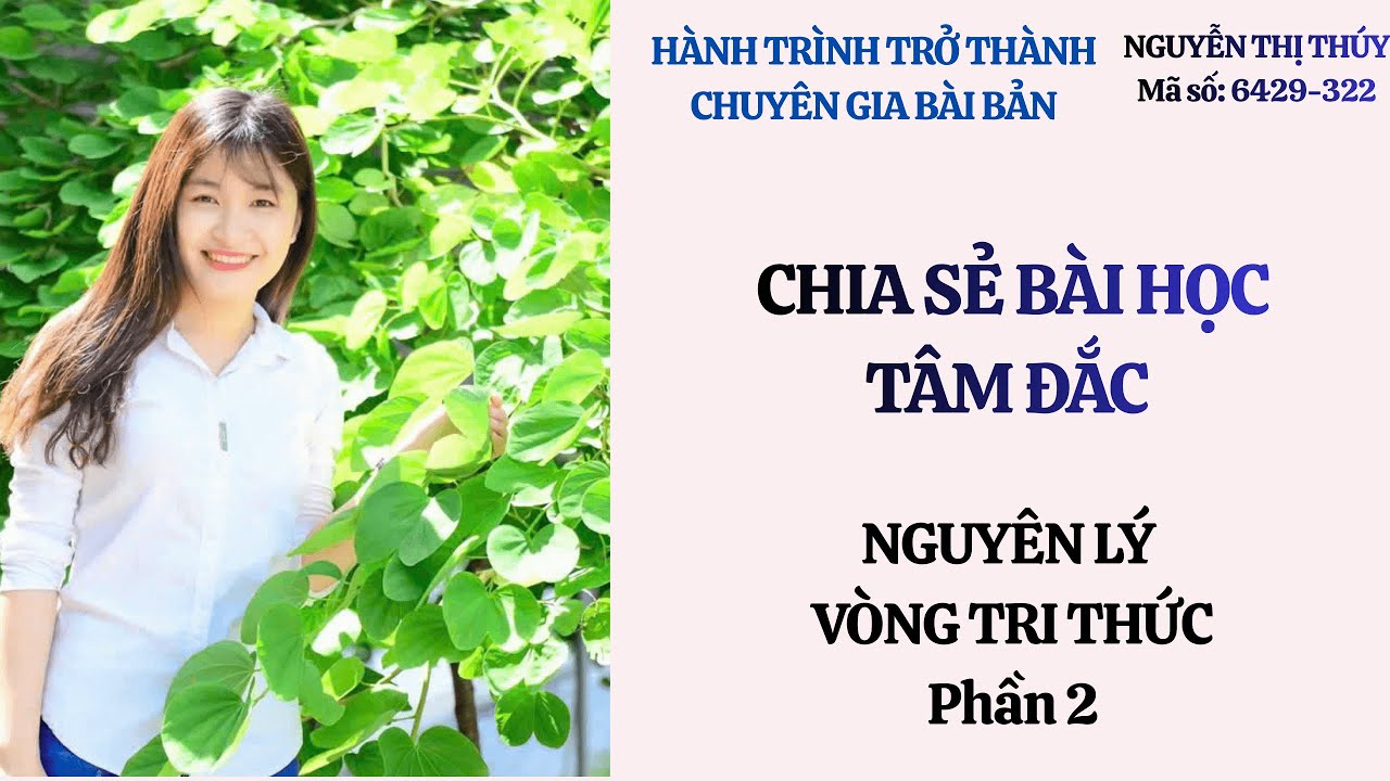 NGUYÊN LÝ VÒNG TRI THỨC (PHẦN 2)
