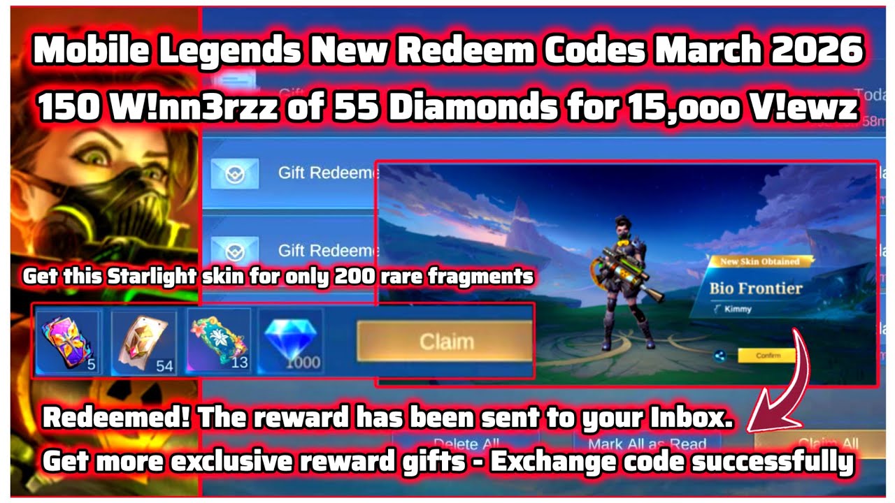 Новые промокоды Mobile Legends от 13 марта 2026 г. - Бесплатный жетон Stellar Butter + Бесплатные...