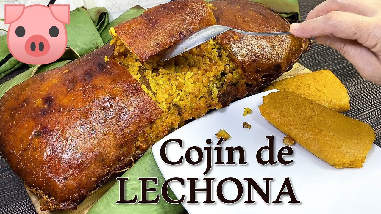 LECHONA Colombiana: Cómo hacer COJÍN Casero Paso a Paso ¡CRUJIENTE! 🇨🇴🐷