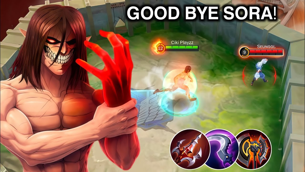 YIN TITAN MELAWAN HERO BARU, AUTO MODE BANTAI - GOOD BYE SORA😈
