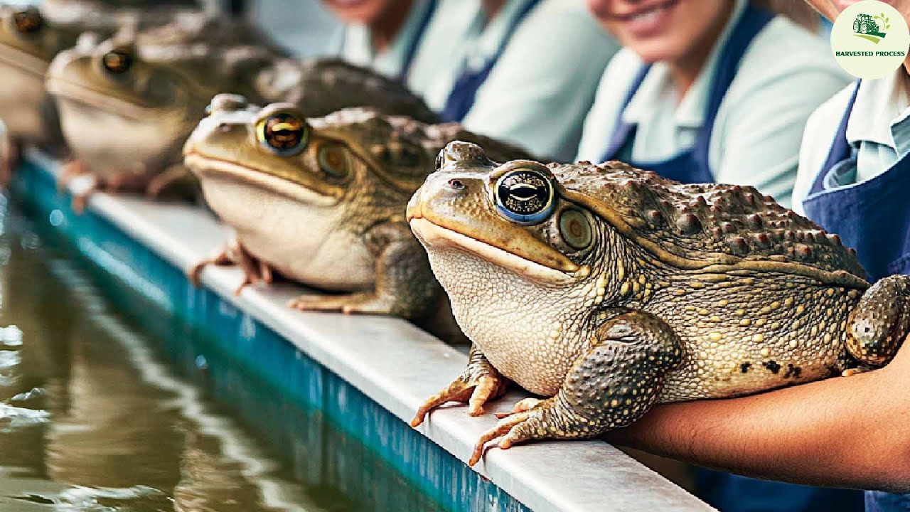 Frog Farm - How Chinese Farmers Raise Millions of Frogs - Processing Frogs in a Factory