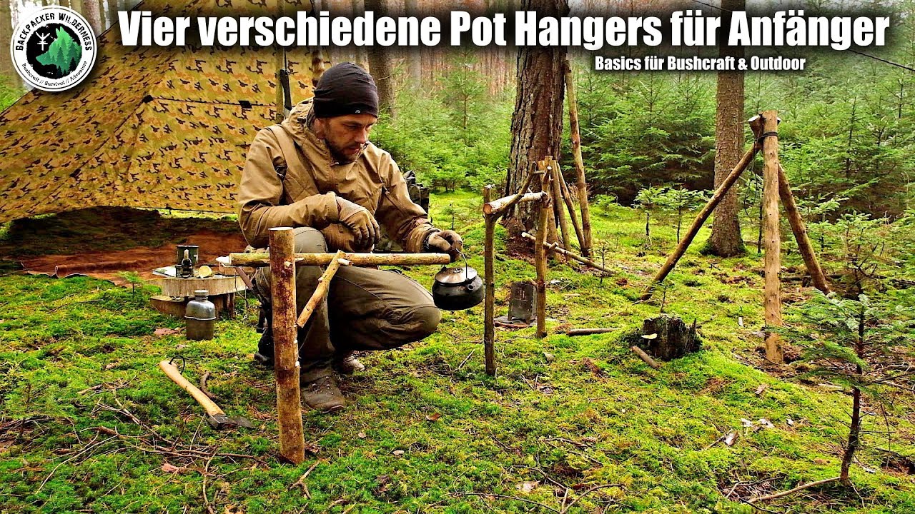Du willst Bushcrafter werden? Hier vier verschiedene Pot Hangers für Anfänger - Grundwissen