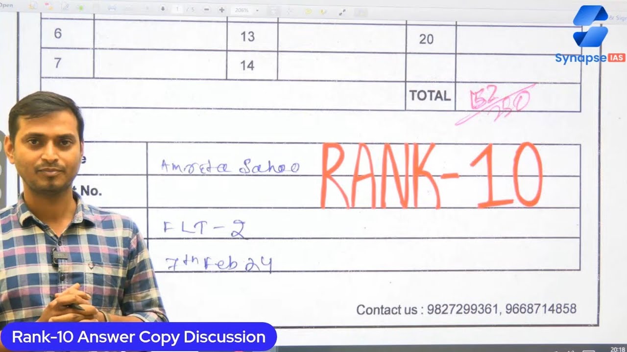Rank-10, Answer Copy Discussion, Contact 9668714858