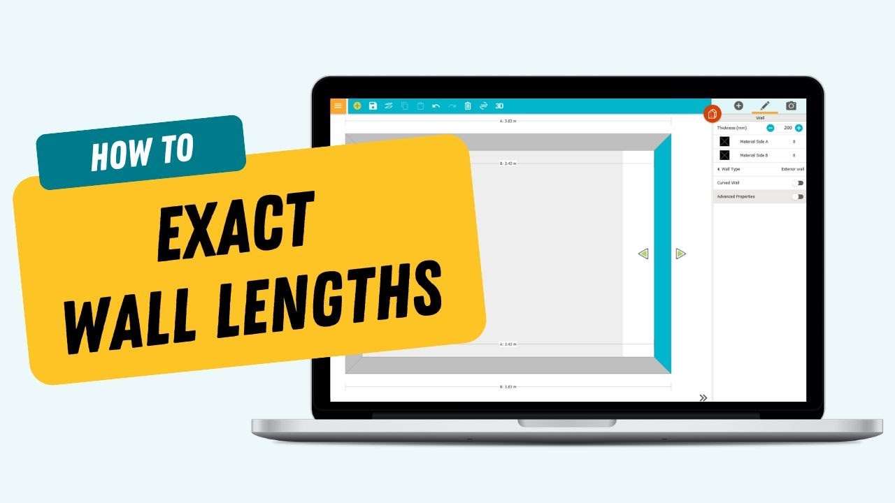 Draw Exact Wall Lengths - RoomSketcher App
