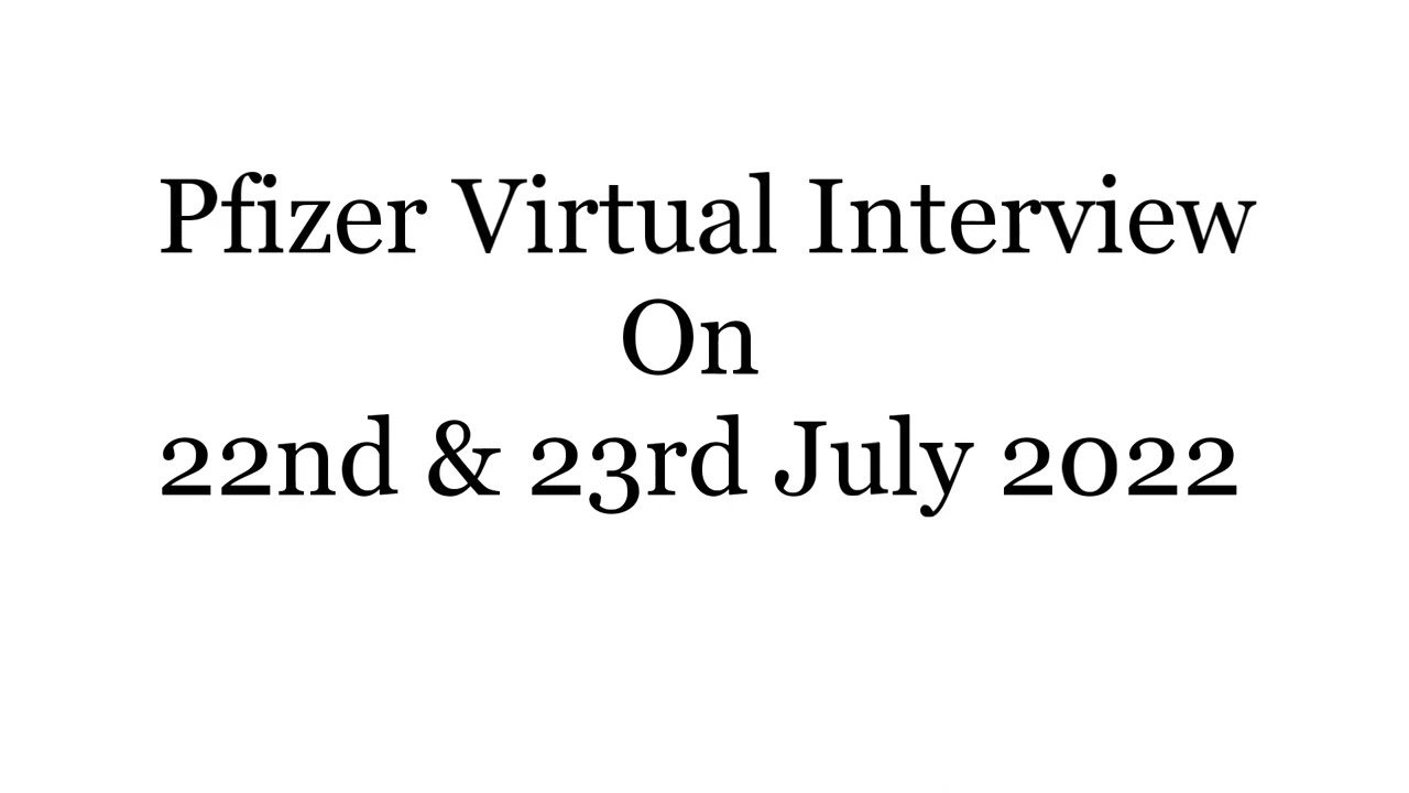 Pfizer Virtual interview #pharmajobs#jobsearch #jobsearch #education.