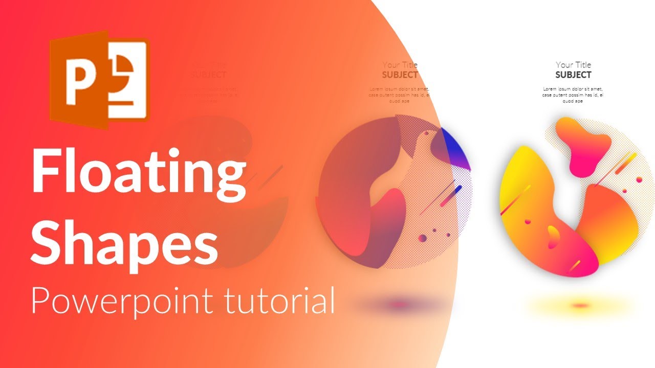 Floating Shapes. Powerpoint tricks.