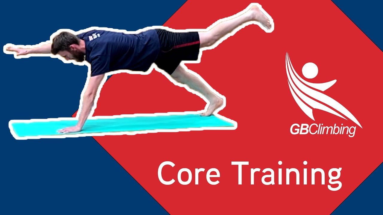Core training with GB Climbing Coach Liam Briddon