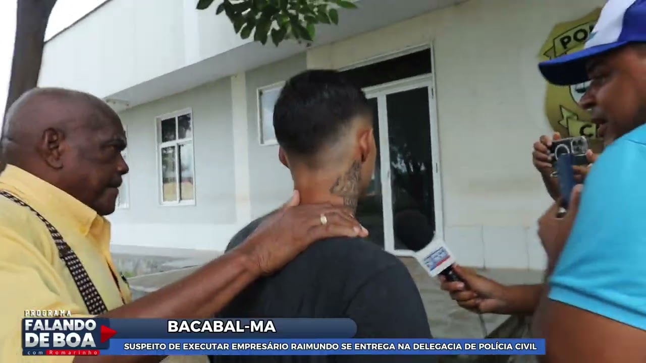 SUSPEITO DE EXECUTAR EMPRESÁRIO RAIMUNDO SE ENTREGA NA DELEGACIA DE POLÍCIA CIVIL