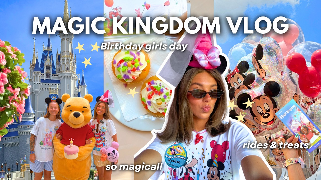 ВЛОГ: ДЕНЬ РОЖДЕНИЯ В MAGIC KINGDOM🐭✨🍰 Волшебство Диснейуорлда: аттракционы, угощения, персонажи ...