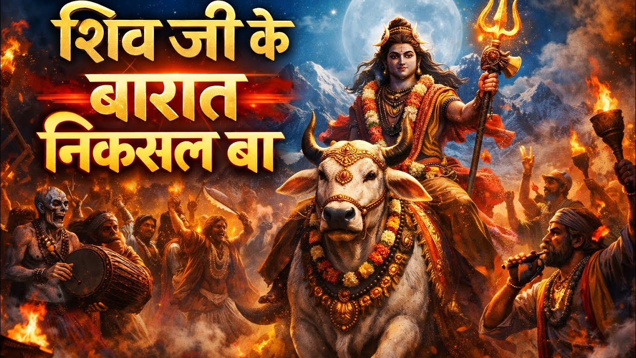 शिव जी के बारात निकसल बा 🔱 | सुनते ही पूरा शरीर झूम उठेगा | Bhojpuri Mahadev DJ Song#DJ Remix