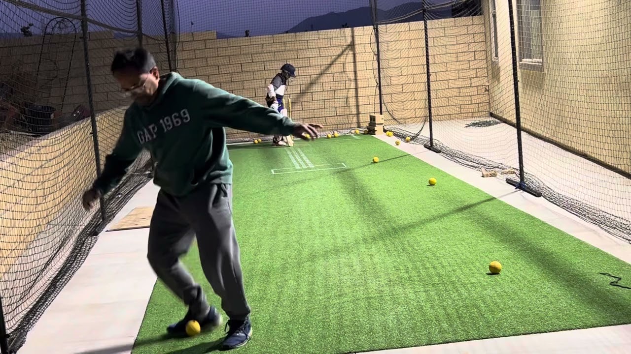 practice resumed with paceman bowling machine on feb-28-2025