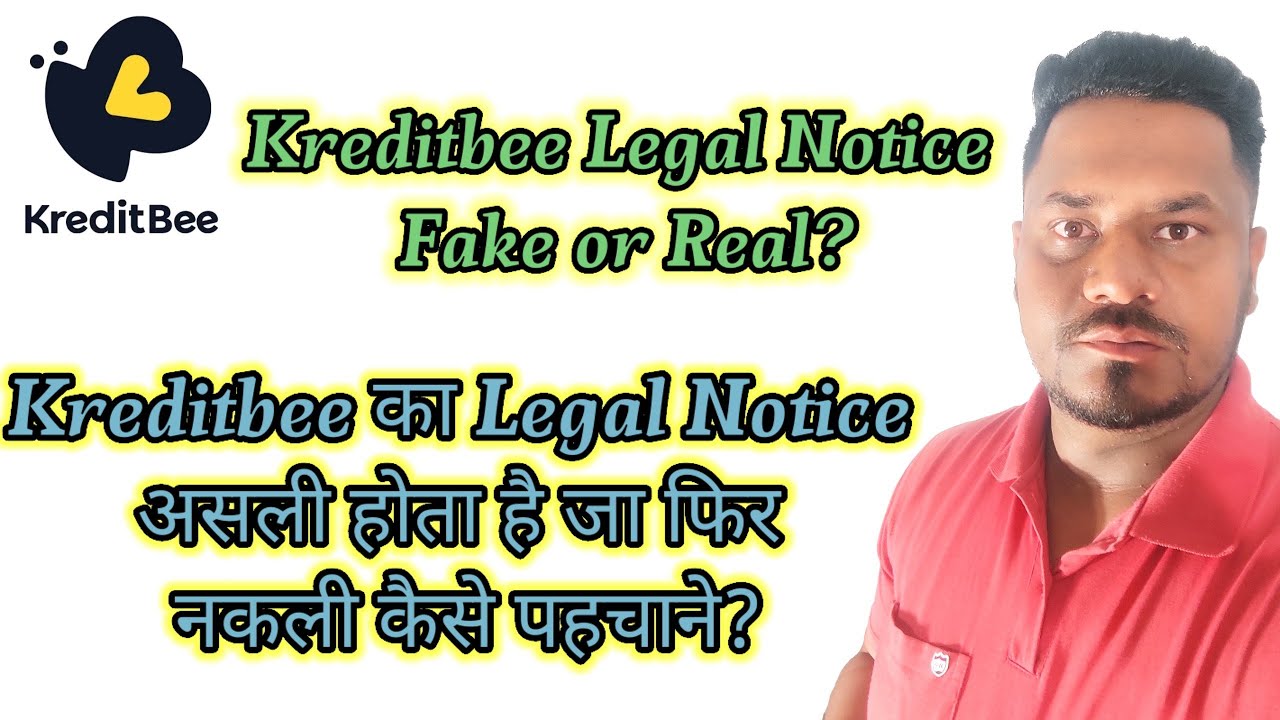 Kreditbee Legal Notice Fake or Real||Kreditbee Legal Notice 2023||Legal Notice#kreditbee #loan