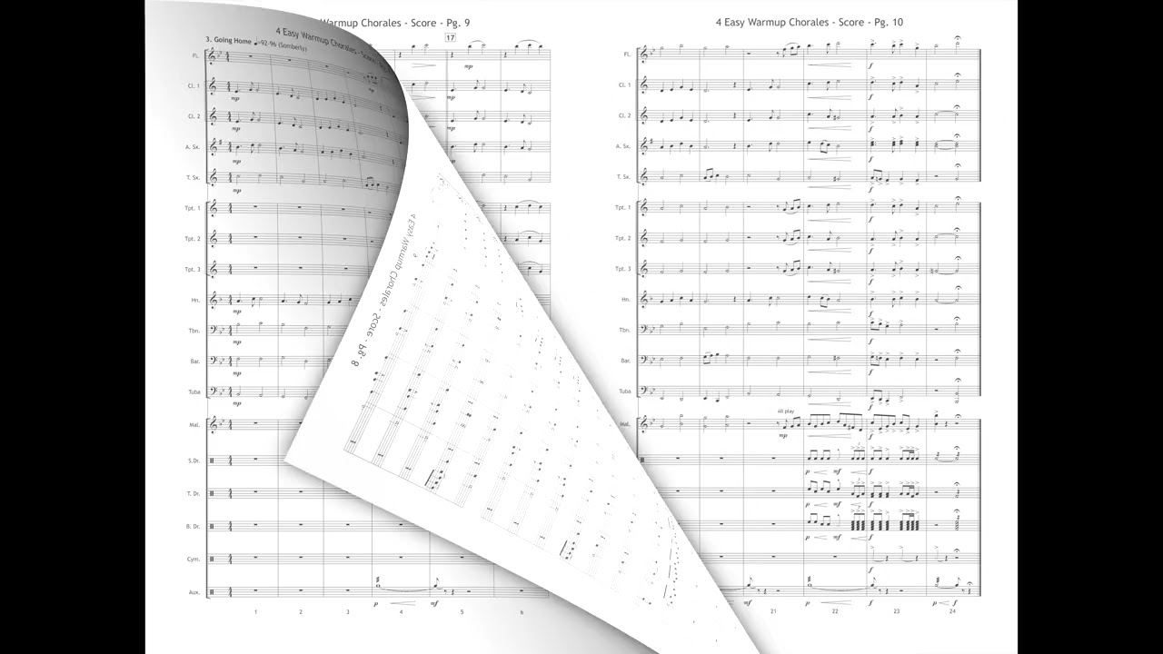 JMB 483 4 Easy Warmup Chorales