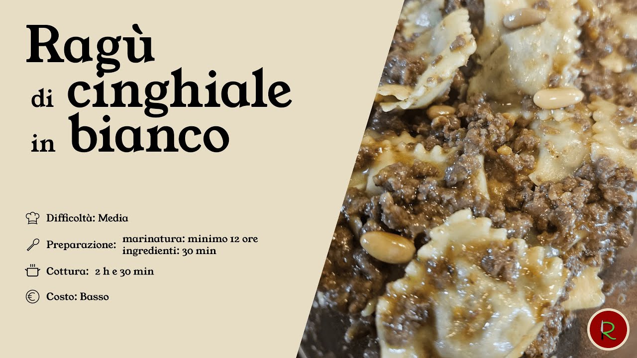 Ragù di cinghiale in bianco
