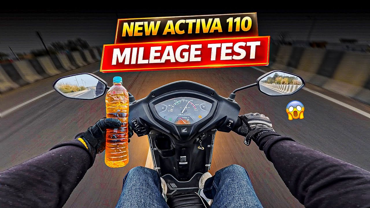 New 2026 Activa 110 High Speed Mileage 😱 | Honda Activa 1L Mileage test |