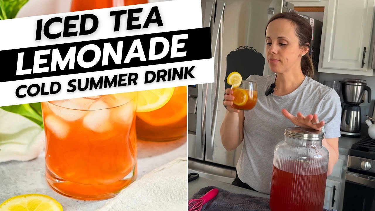 How to Make Homemade Arnold Palmer Iced Tea Lemonade for Summer Parties 🌞🍹