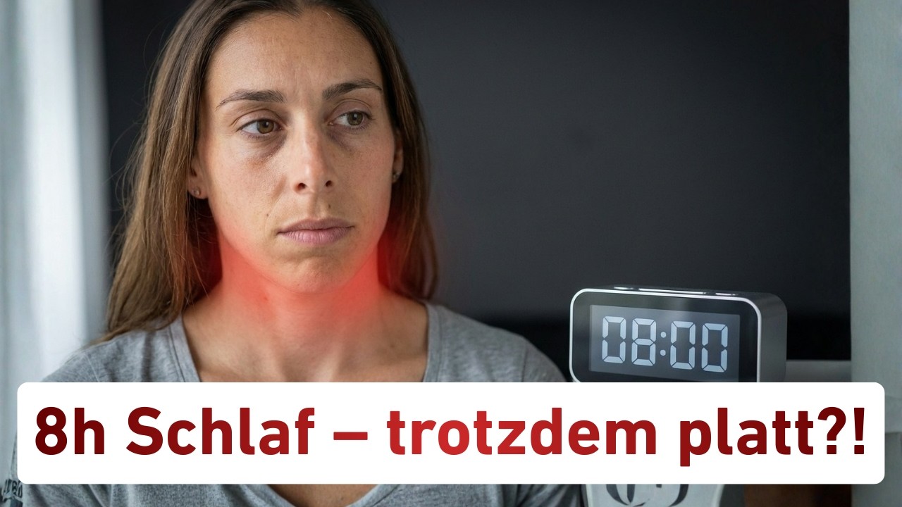 8 Stunden Schlaf – trotzdem platt? Das liegt am Zungenband! 😱