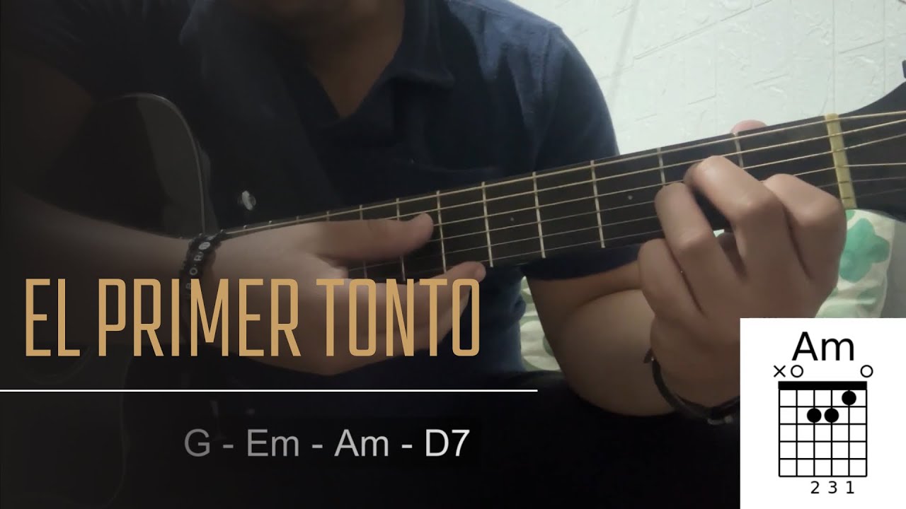Cómo Tocar El Primer Tonto - Joan Sebastian En Guitarra Fácil / Para Principiantes Letra Y Acordes