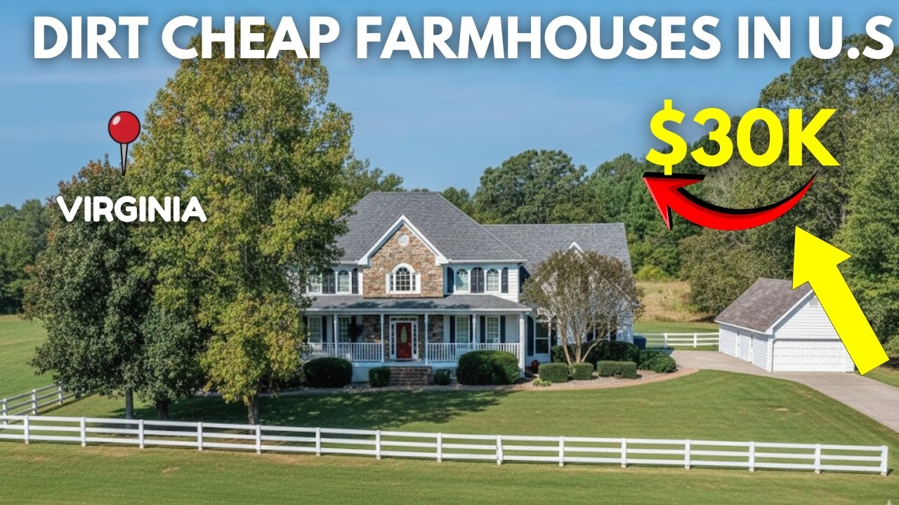 10 DIRT CHEAP VIRGINIA Farmhouses with Massive ACREAGE You can  BUY !