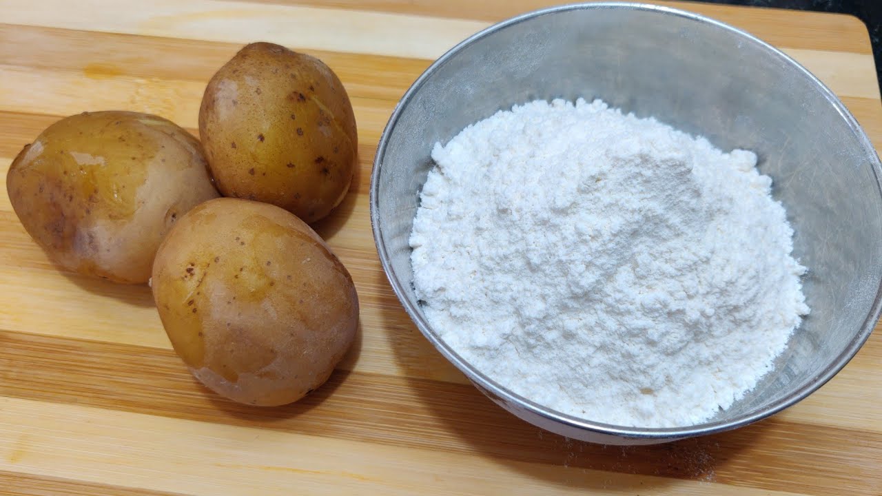 Очень вкусный завтрак из картофеля и муки, однажды попробовав который, вы никогда не забудете его...