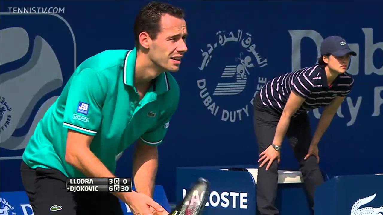 ATP 2011 Dubai R1 Novak Djokovic vs Michael Llodra highlights [HD]