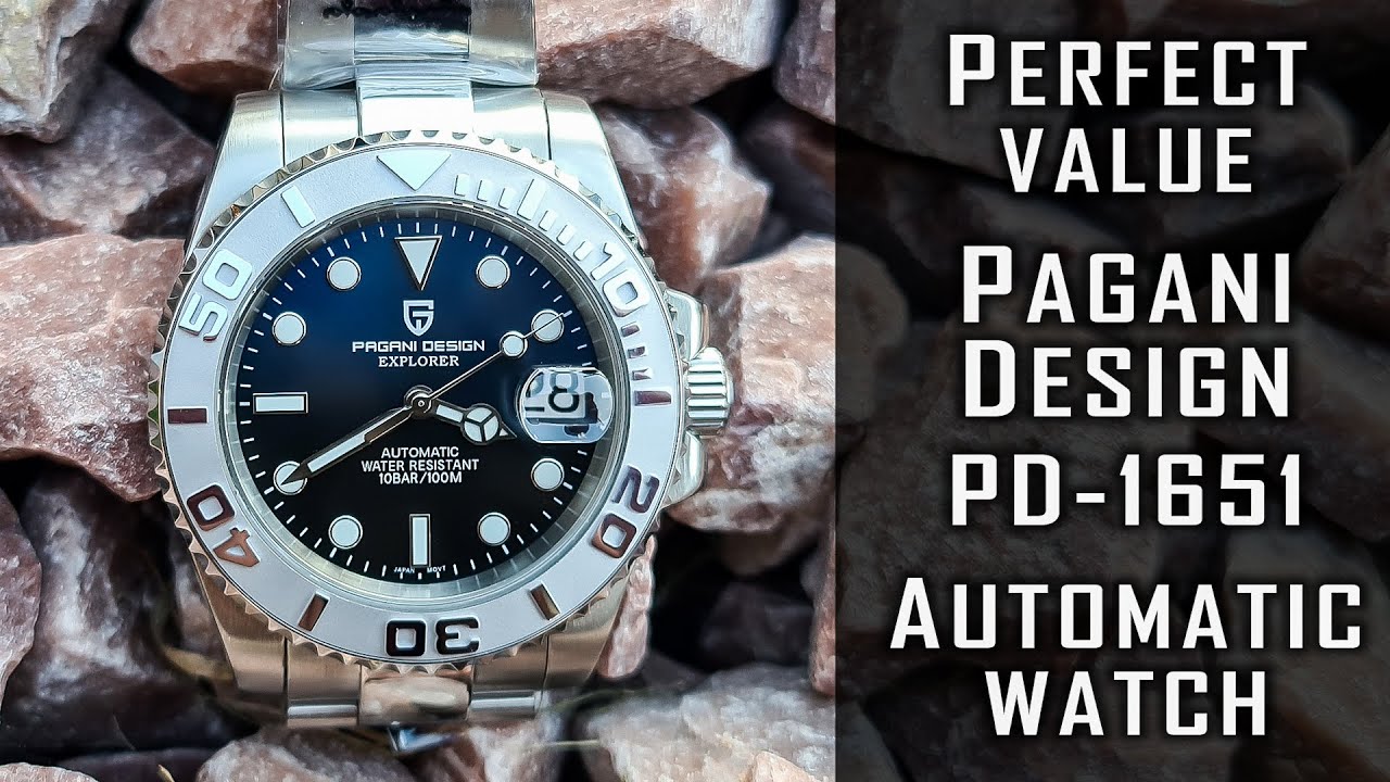 Perfect value Pagani Design PD-1651 automatic watch review #paganidesign #gedmislaguna #watchreview