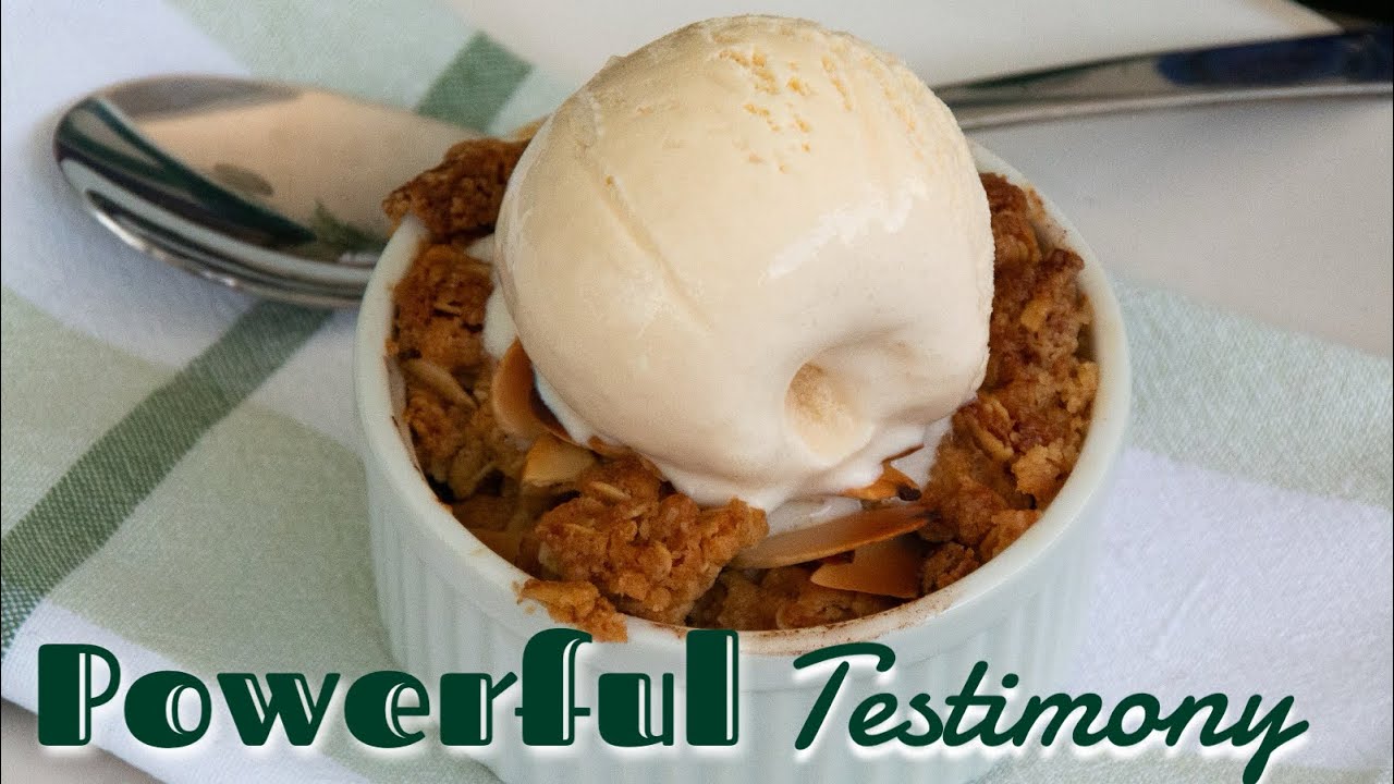 DELICIOUS Apple Crumble ft. Melinda Roodt | INSPIRING Testimony