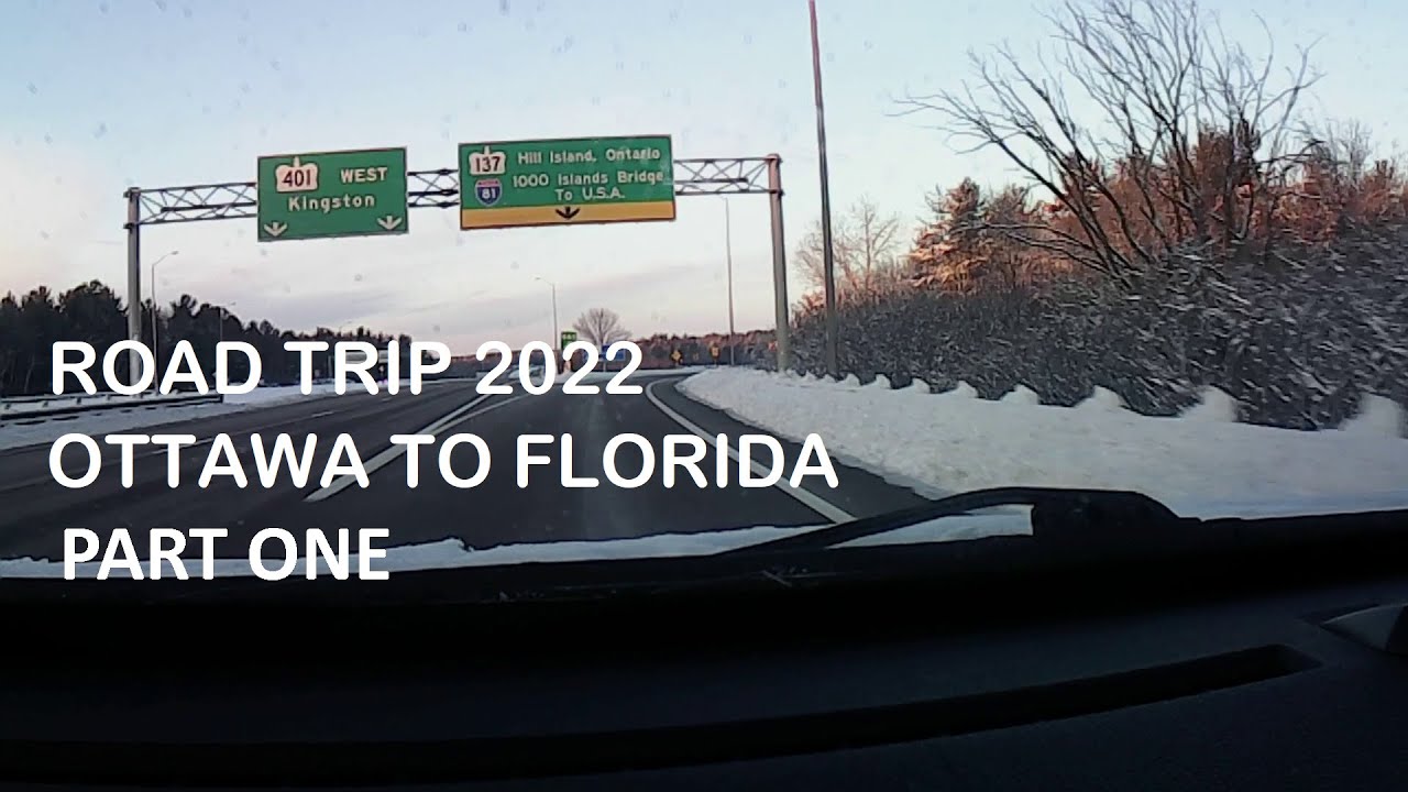 Автопутешествие из Оттавы во Флориду, 2022 год.