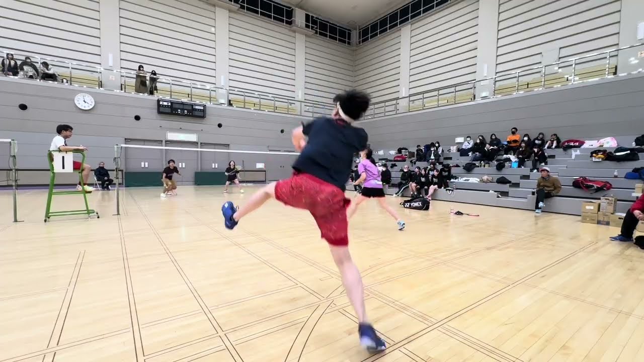 第49回 会長杯バドミントン大会 ミックス1回戦目