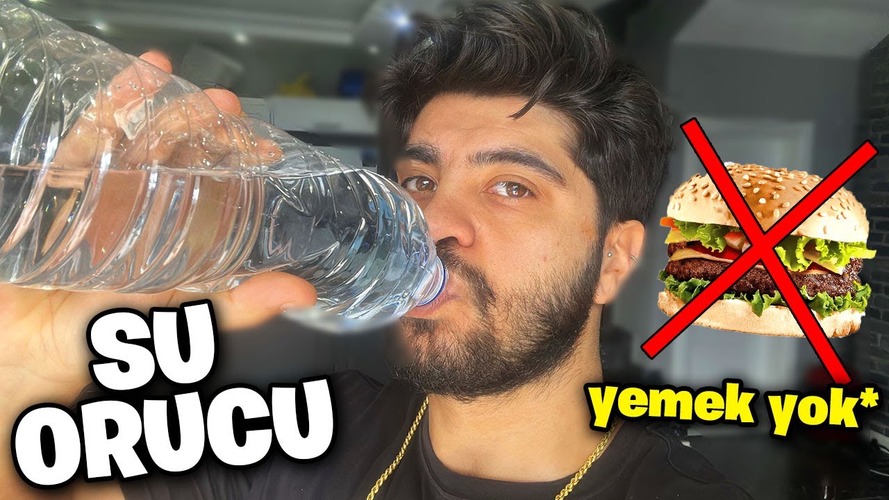 48 SAAT BOYUNCA SADECE SU İ&Ccedil;TİM! 😥 (Ka&ccedil; Kilo Verdim?)