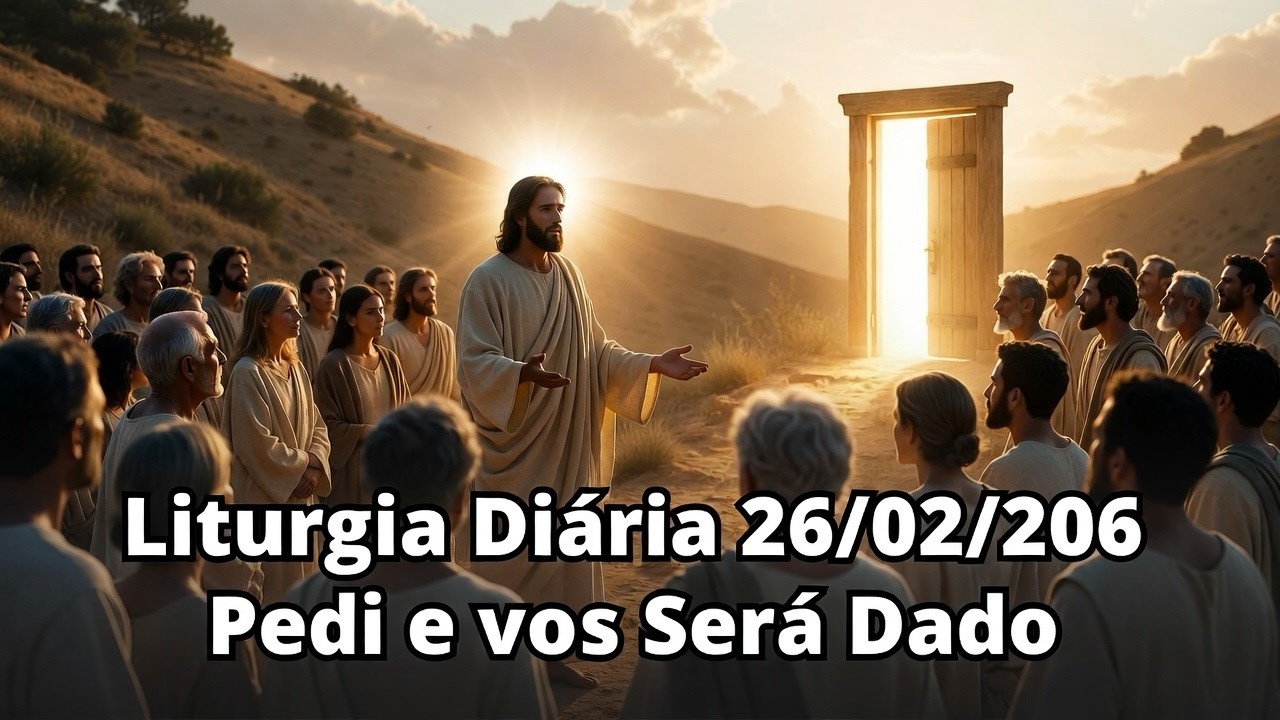 LITURGIA DIÁRIA 26/02/2026 ✝️ PEDI E RECEBEREIS CONFIANÇA TOTAL NA PROVIDÊNCIA DE DEUS
